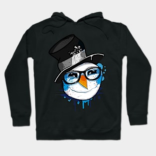 Snowman with nerd glasses Hoodie